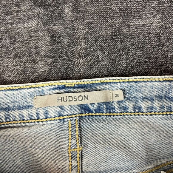 Hudson Barbara Bootcut Split Ankle Light Blue Denim Jeans Women's 25X31 NWT - Picture 4 of 14